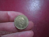 1966 an 1 peseta FRANKO star 74