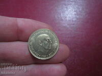 1966 1 peseta FRANKO star 75