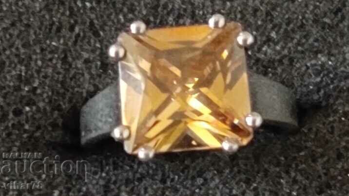 SILVER WOMEN'S RING WITH ZIRCONIA with price 89.99 BGN | € 46.01