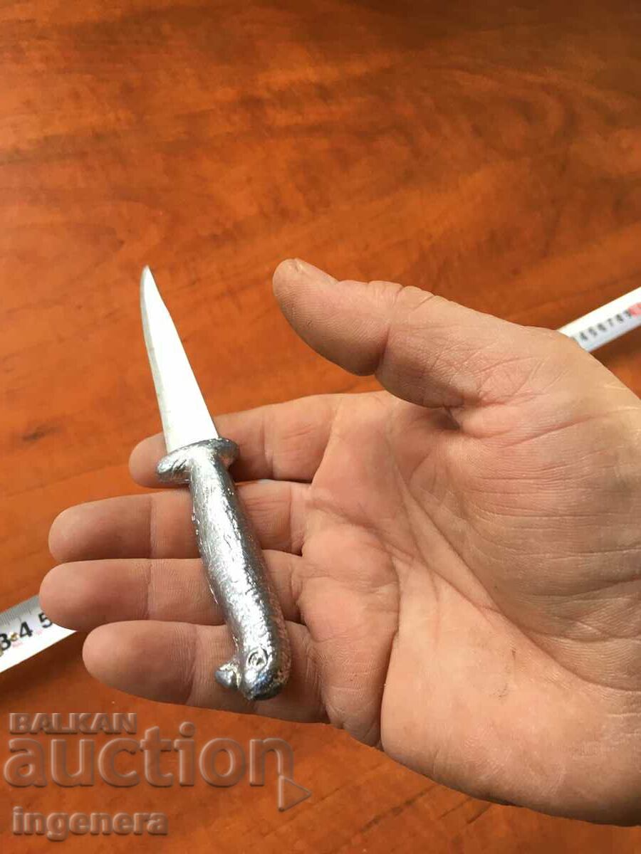 Auction KNIFE BLADE WITH LEAD HANDLE Auction KNIFE BLADE WITH LEAD HANDLE