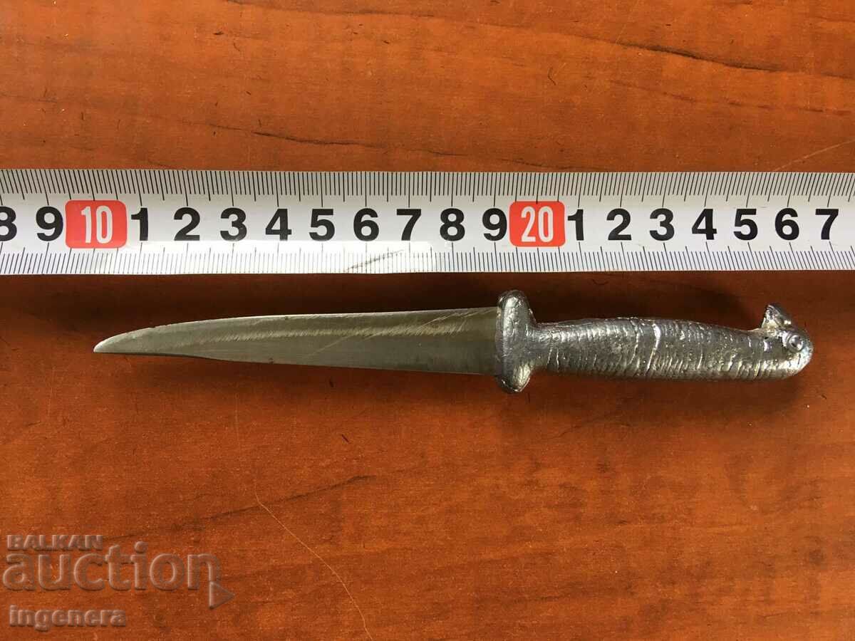 KNIFE BLADE WITH LEAD HANDLE