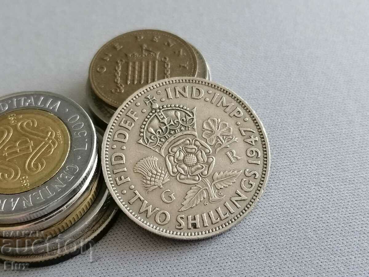 Coin - Regatul Unit - 2 șilingi 1947.