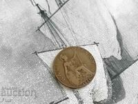 Monedă - Marea Britanie - 1/2 (jumătate) bănuț | 1924.