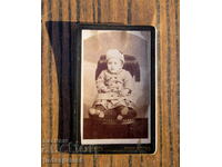 Βασίλειο της Βουλγαρίας vintage φωτογραφικό χαρτόνι μωρού Varna Burgas