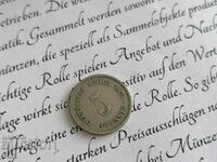 Moneda Reich - Germania - 5 pfeniga | 1874. Seria A