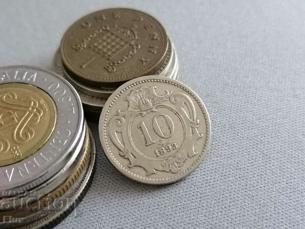 Coin - Austria-Hungary - 10 hellers | 1893