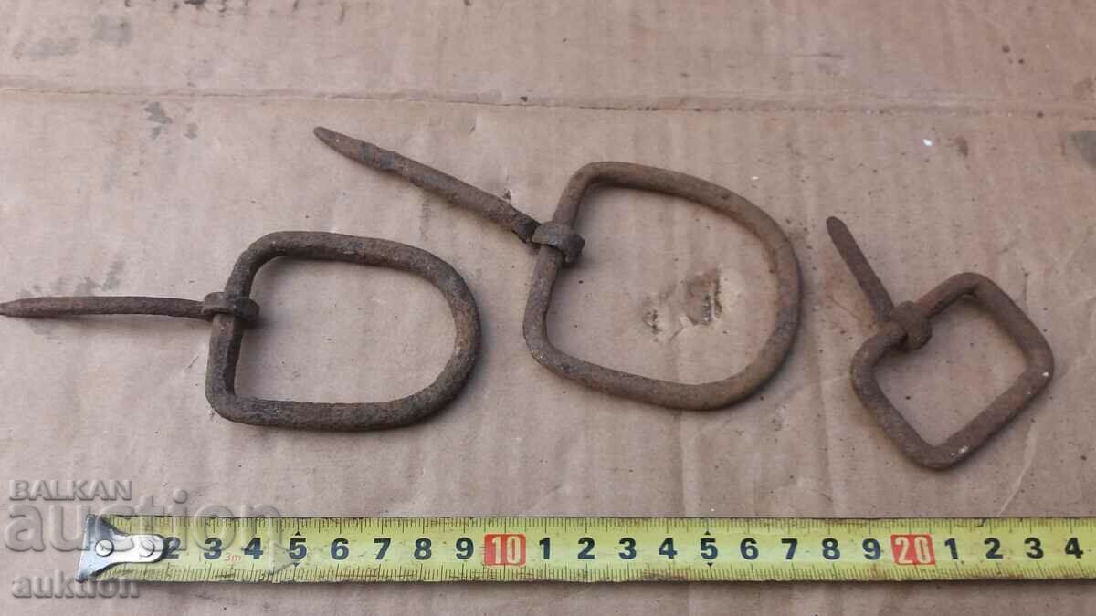 SET OF 3 FORGED BUCKLES - 5 SET OF 3 FORGED BUCKLES - 5