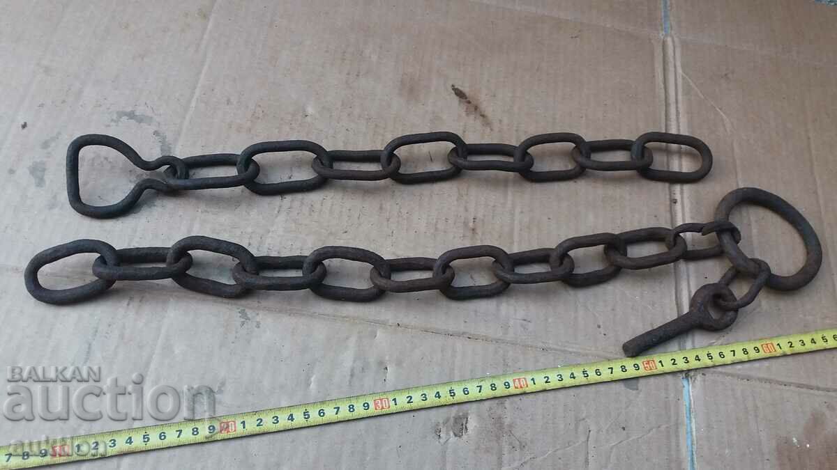 SET OF TWO FORGED CHAIN SHACKLES - REVIVAL