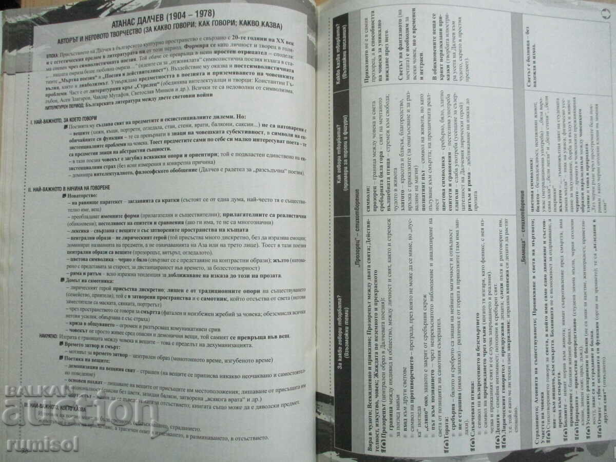 Bulgarian language and literature - the matriculation exam in 24 hours - 5 Bulgarian language and literature - the matriculation exam in 24 hours - 5