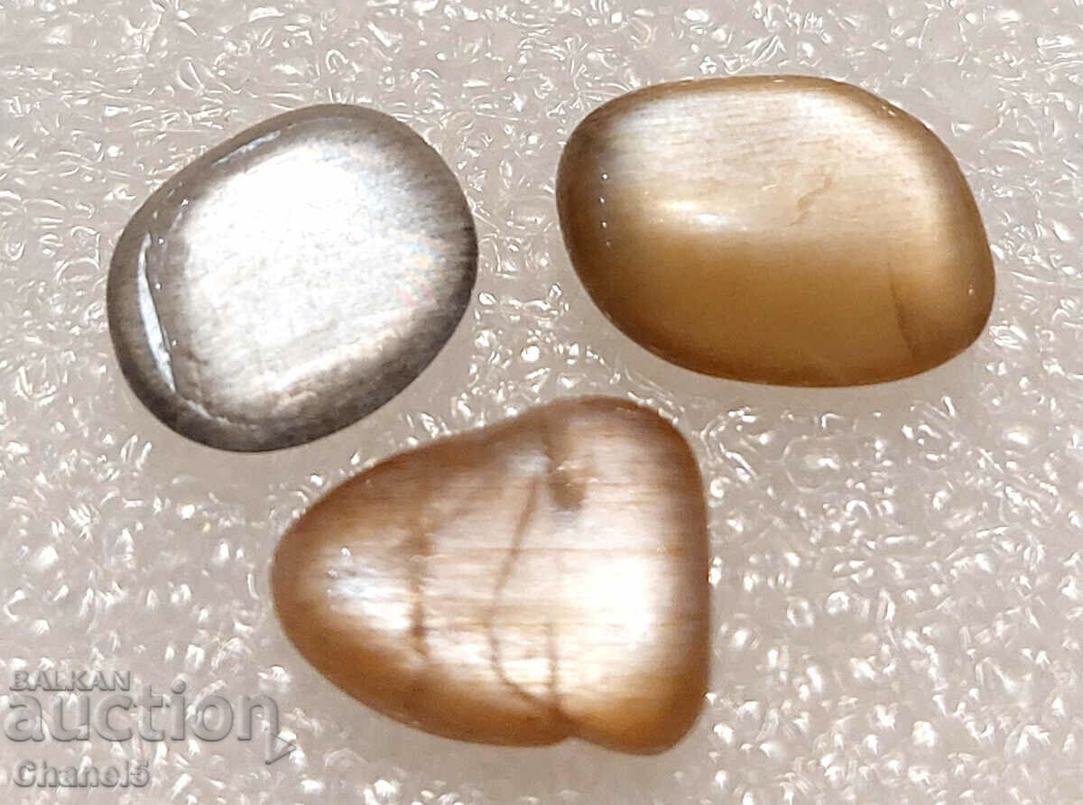Auction  NATURAL MOON STONES 3 pcs. - INDIA - (432)