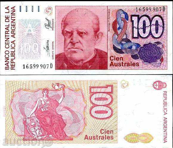 +++ ARGENTINA 100 AUSTRALIA 1985-1990 UNC +++ with price 3.45 BGN | € 1.76