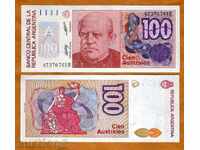 +++ АРЖЕНТИНА  100 АУСТРАЛА  1985-1990  UNC +++