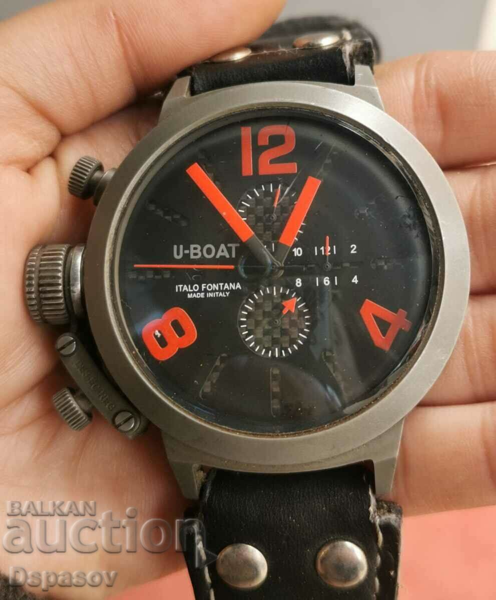 Rare ανδρικό ρολόι U - Boat Italo Fontana Chronograph Replica