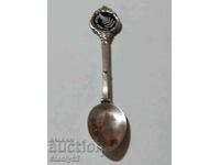 Silver-plated tea spoon, coffee from New Zealand