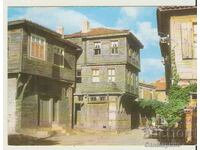 Картичка  България  Созопол Стари къщи 2**