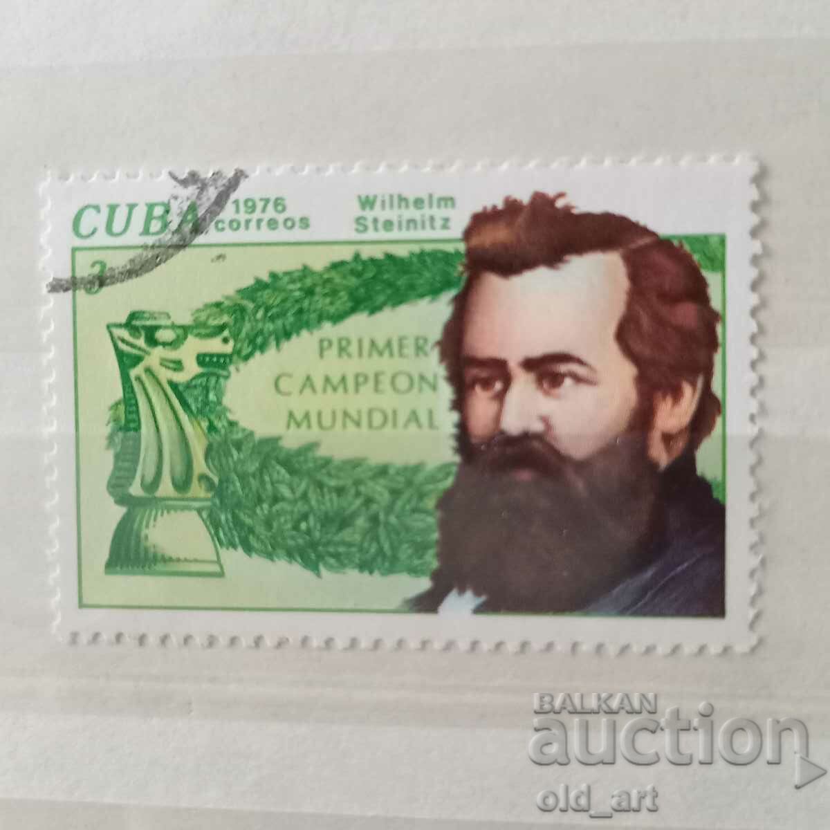 Пощенска марка - Куба, спорт, шах