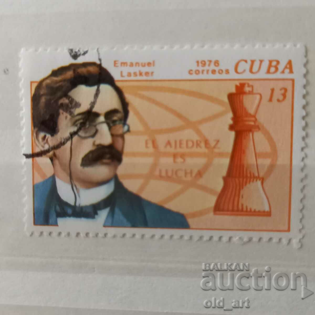 Пощенска марка - Куба, спорт, шах