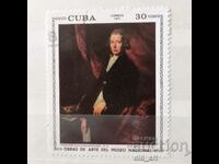 Postage stamp - Cuba, Art, Paintings