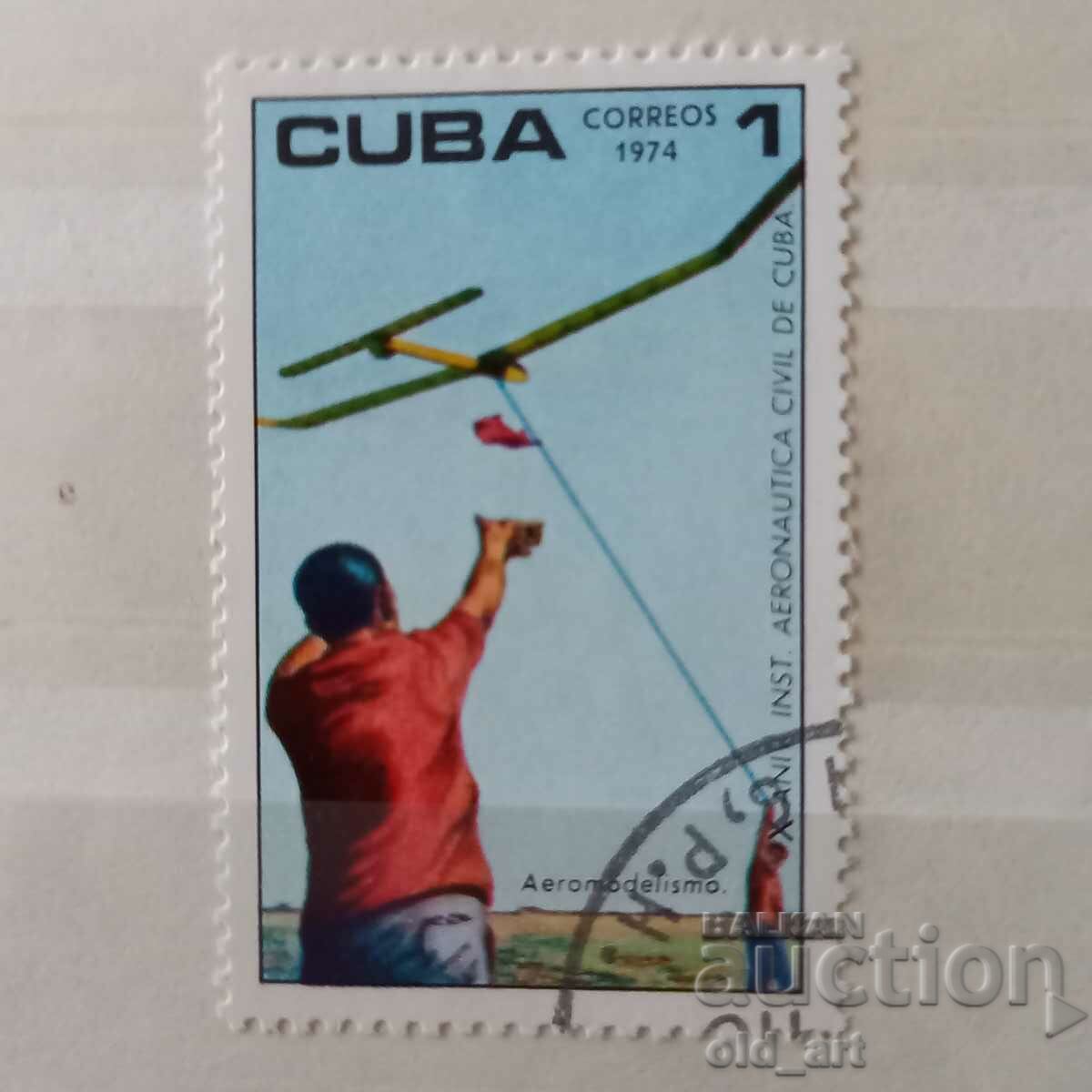 timbru poștal - Cuba, aviație