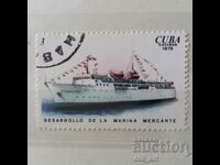 Timbr poștal - Cuba, Nave