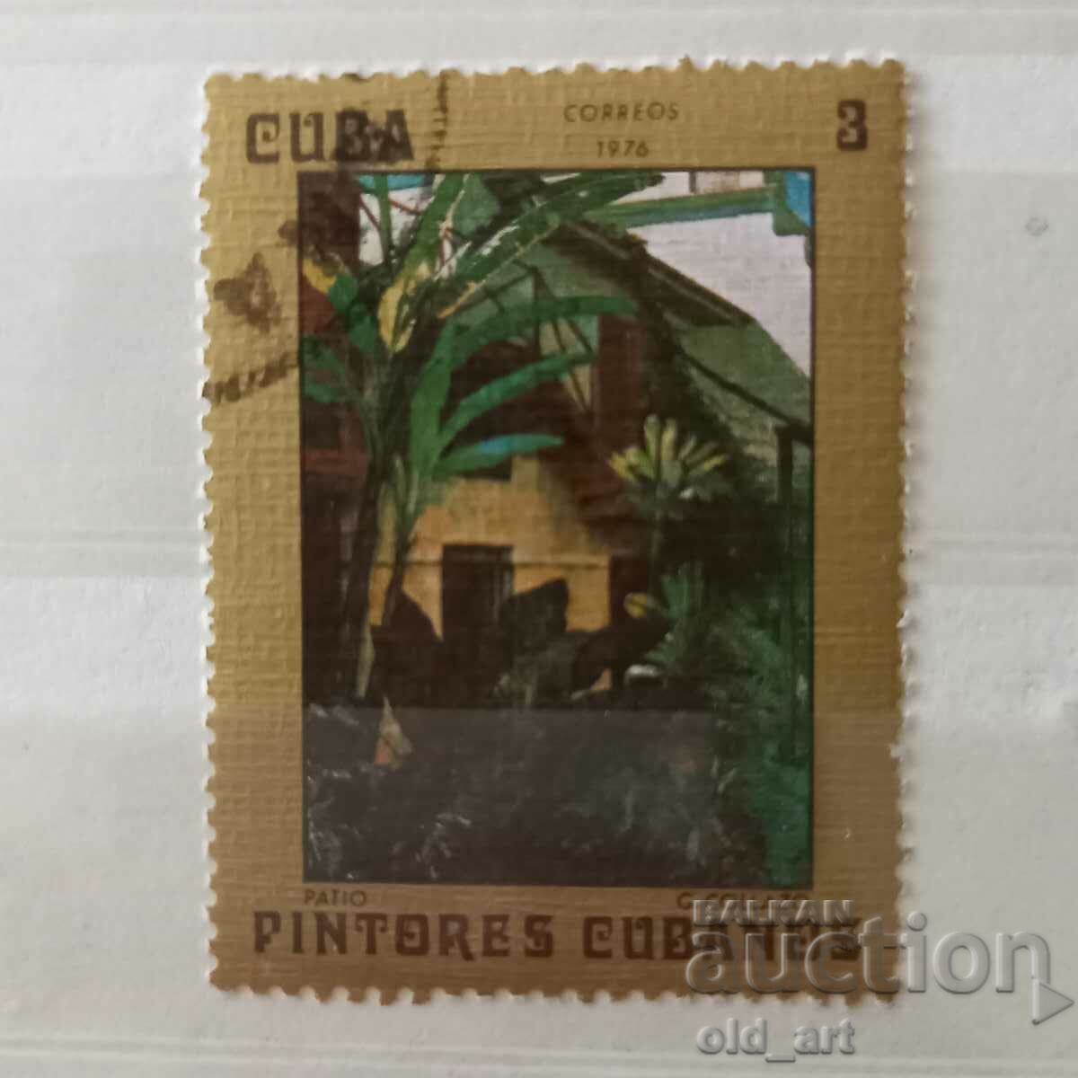 Timbră poștală - Cuba, Artă, Tablouri
