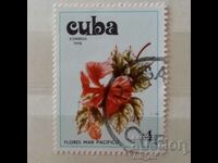 Timbr poștal - Cuba, Flori