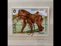 Timbr poștal - Cuba, Maimuțe