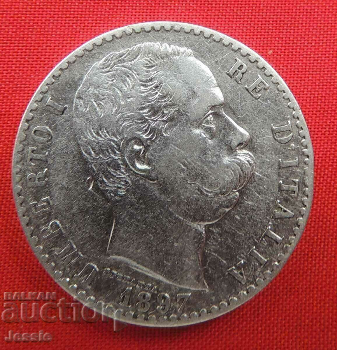 2 lire 1897 Italia cu preț € 25.50 | 49.87 BGN