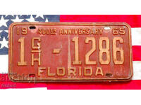 Placă de înmatriculare SUA FLORIDA 1965