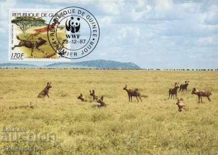 Delivery of Guinea 1987 - 4 cards Maximum - WWF Delivery of Guinea 1987 - 4 cards Maximum - WWF