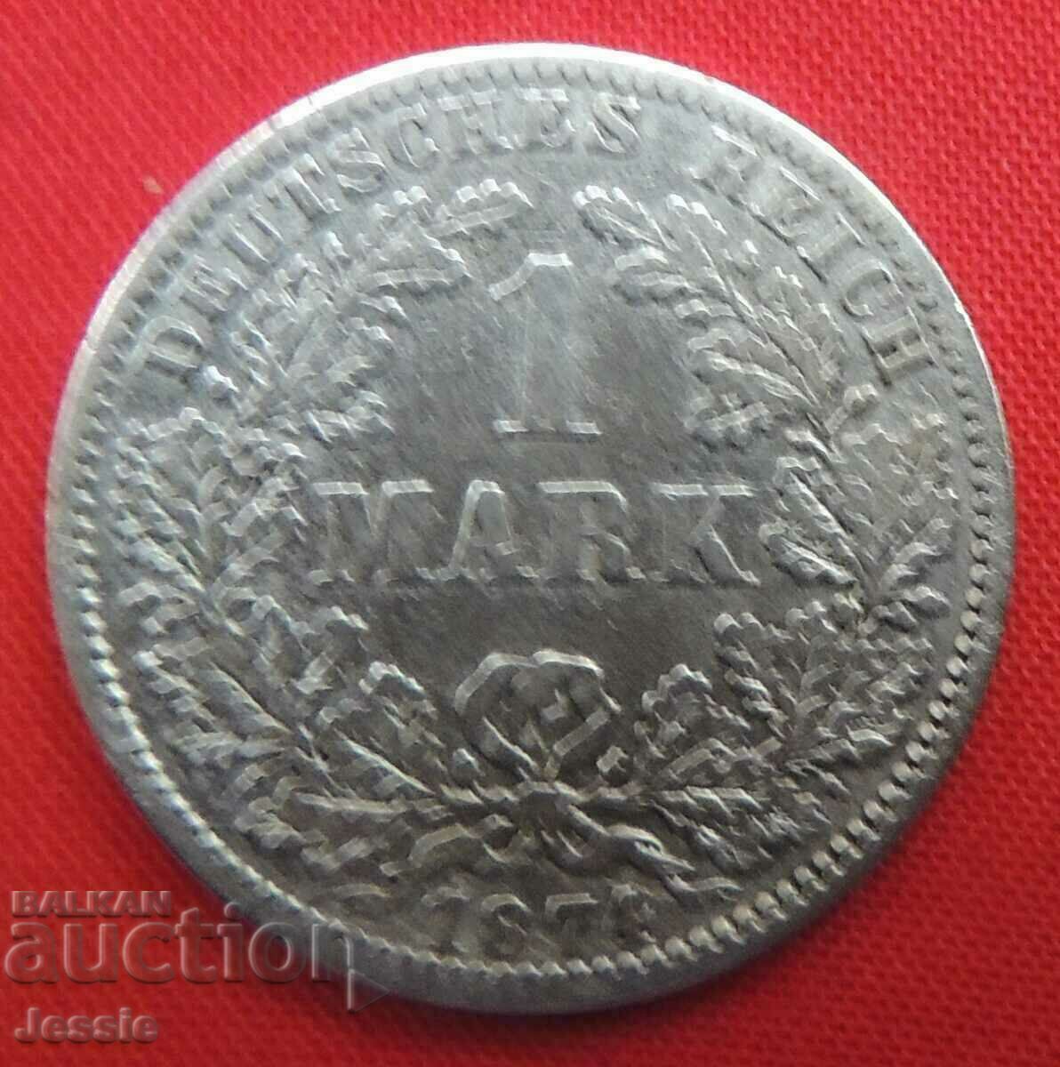 1 Марка 1874 А Германия сребро Берлин