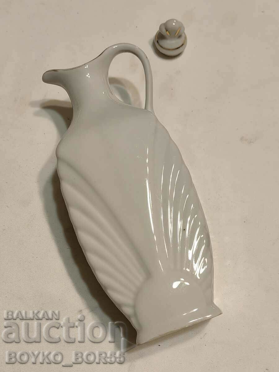 Bulgarian Social Porcelain Jug 60s of the 20th century with price 20.00 BGN | € 10.23 Bulgarian Social Porcelain Jug 60s of the 20th century with price 20.00 BGN | € 10.23