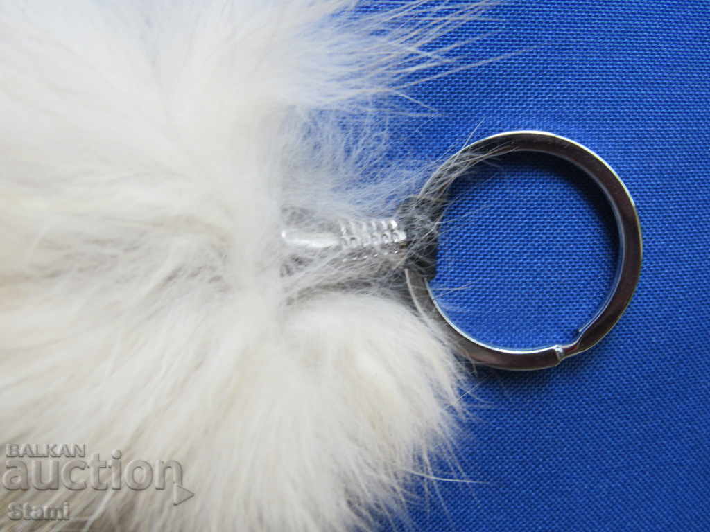 Delivery of Leather key chain-tail of a polar fox from Mongolia Delivery of Leather key chain-tail of a polar fox from Mongolia