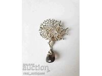 Designer silver brooch / pendant