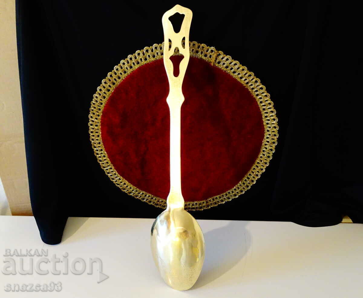 Antique bronze spoon, ladle 45 cm. - 5 Antique bronze spoon, ladle 45 cm. - 5