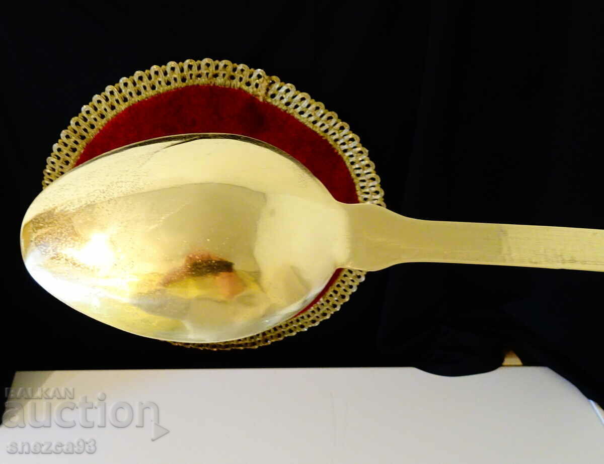 Antique bronze spoon, ladle 45 cm. - 7 Antique bronze spoon, ladle 45 cm. - 7