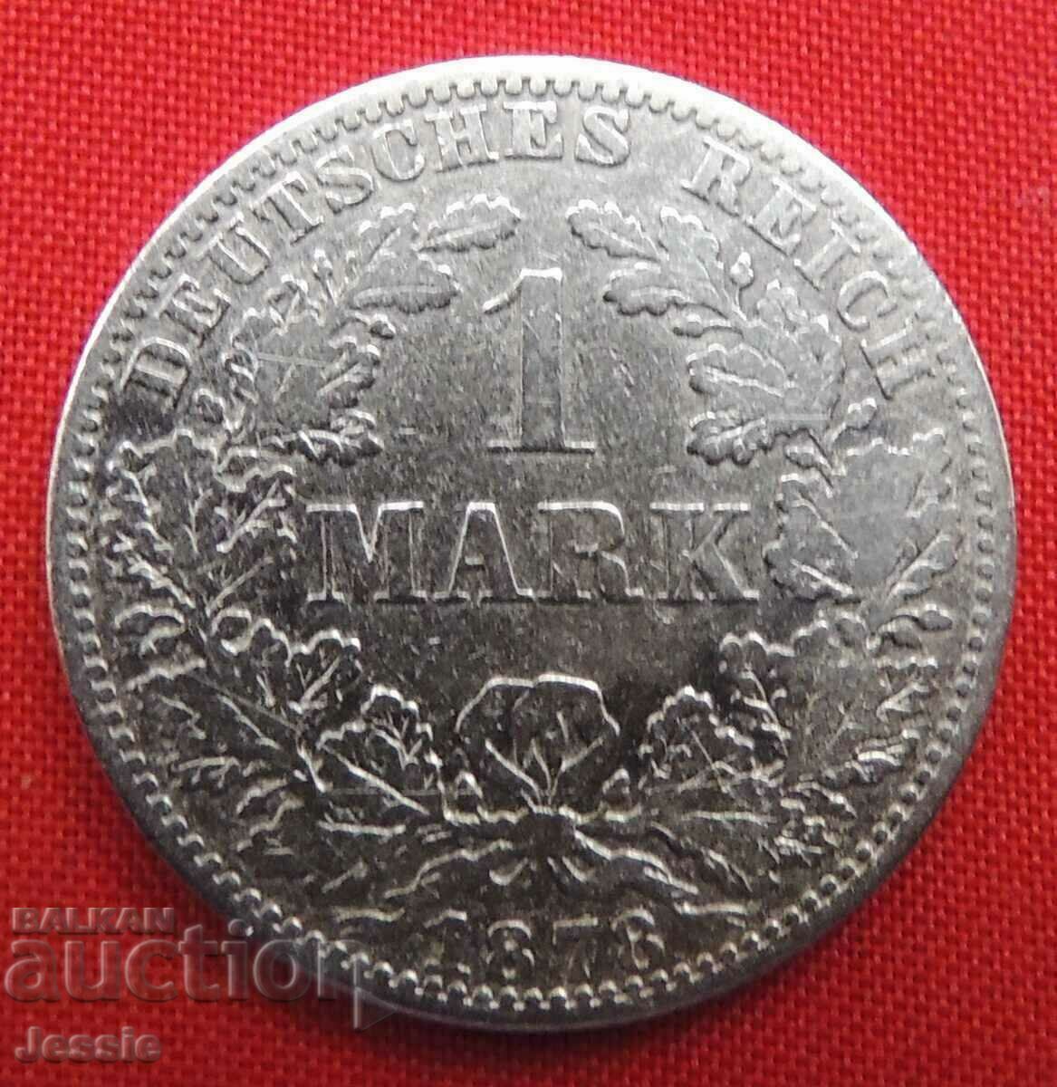 1 Марка 1878 А Германия сребро Берлин