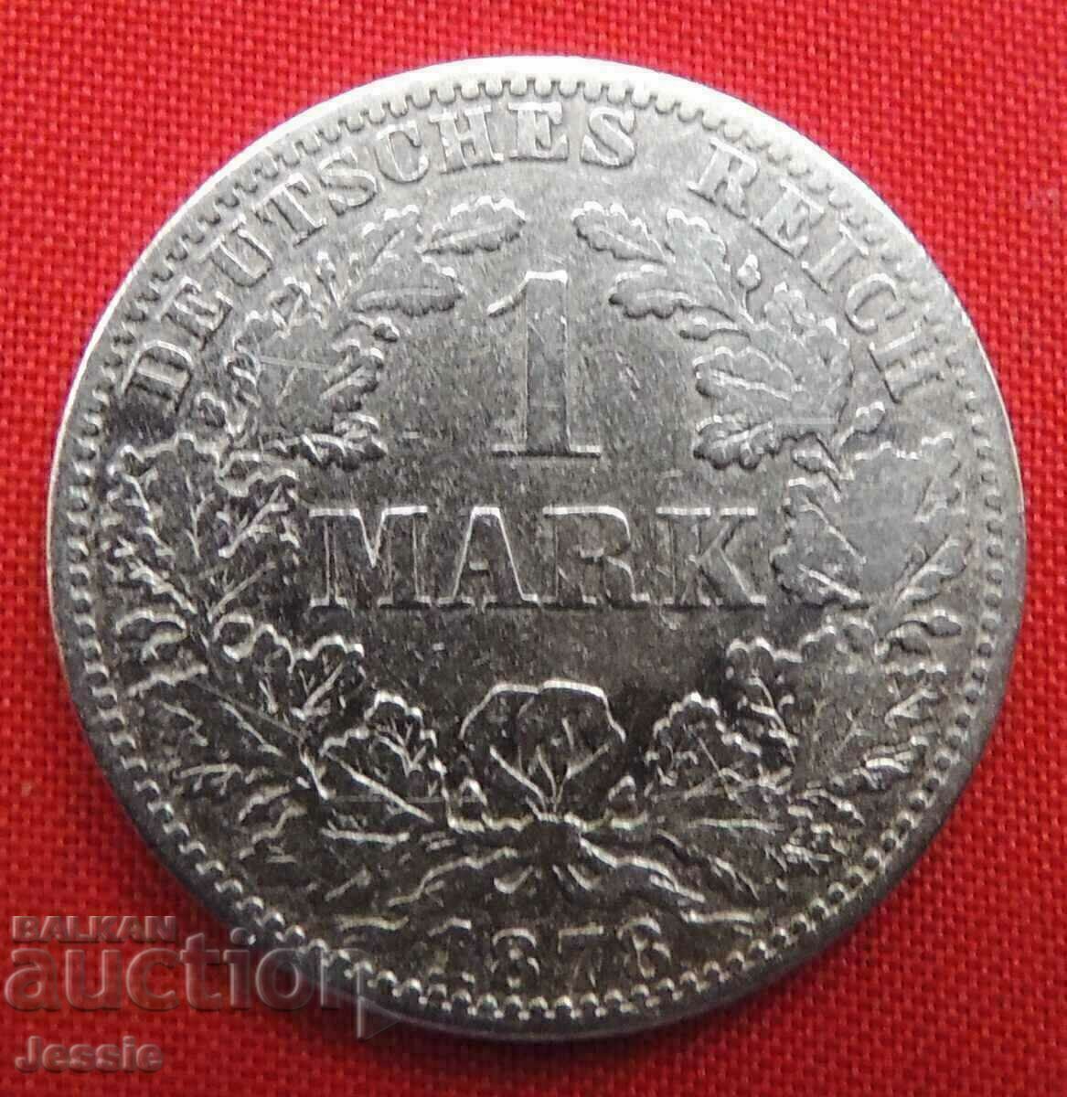 1 Mark 1878 A Germany silver Berlin 1 Mark 1878 A Germany silver Berlin