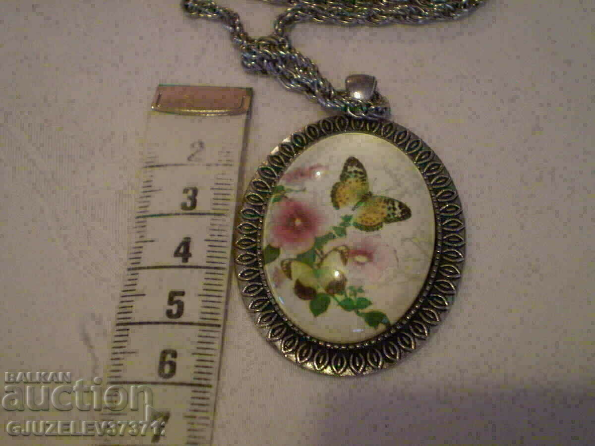 locket vintage style butterfly and flowers - 5 locket vintage style butterfly and flowers - 5