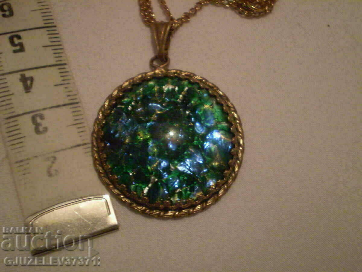 old ladies medallion brass and glass 1940 - 5 old ladies medallion brass and glass 1940 - 5