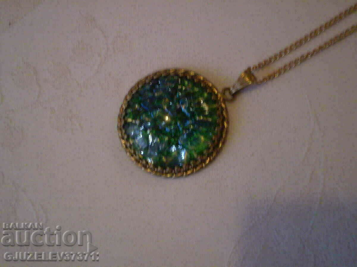 old ladies medallion brass and glass 1940 - 7 old ladies medallion brass and glass 1940 - 7