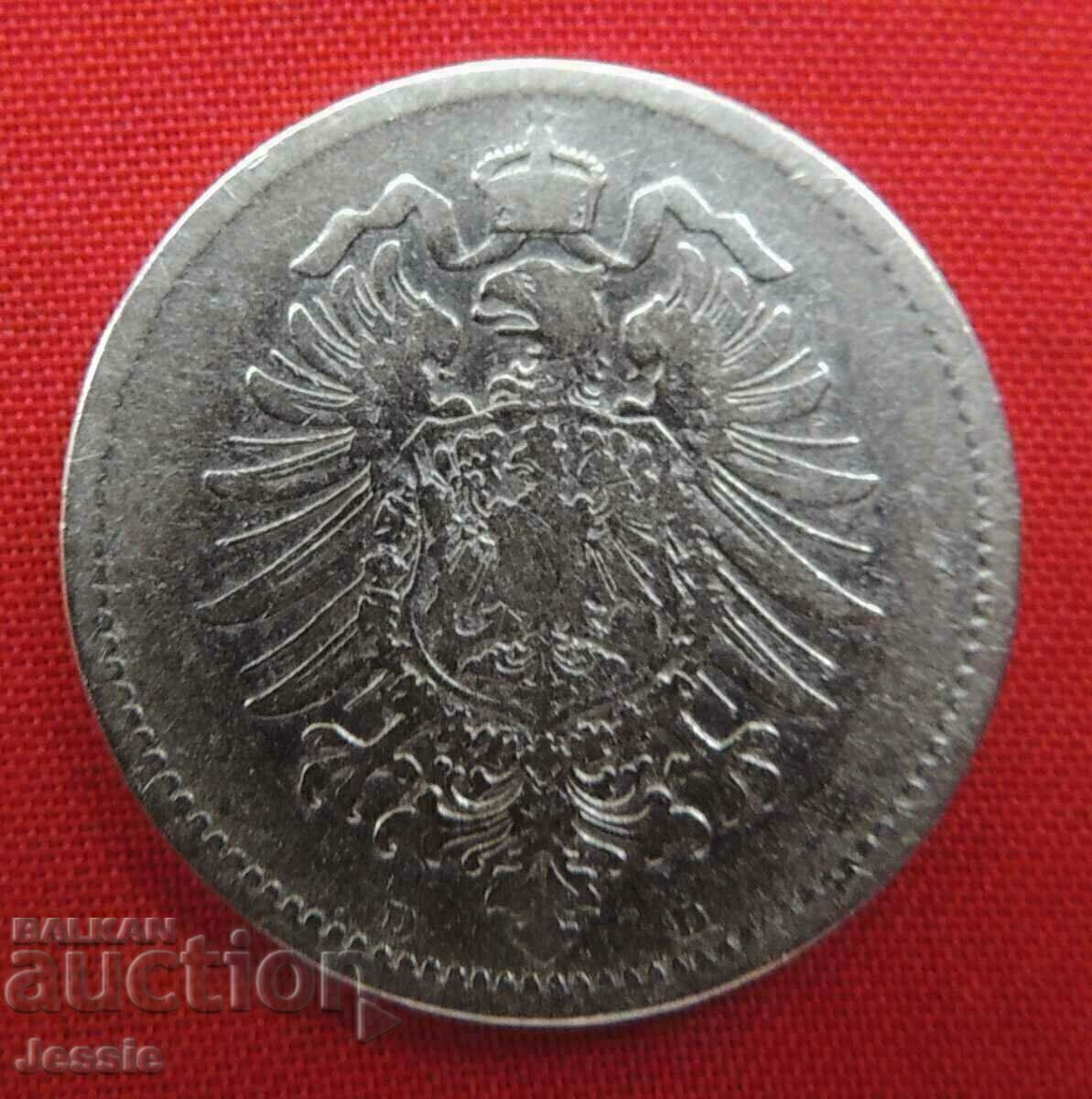 1 Mark 1875 D Germany silver Munich with price 19.95 BGN | € 10.20