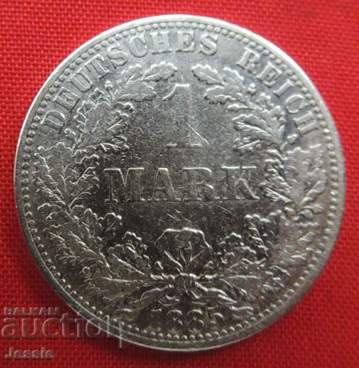 1 Марка 1885 А Германия сребро Берлин