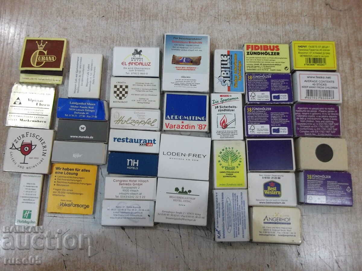 Delivery of Lot of 35 pcs. matches Delivery of Lot of 35 pcs. matches