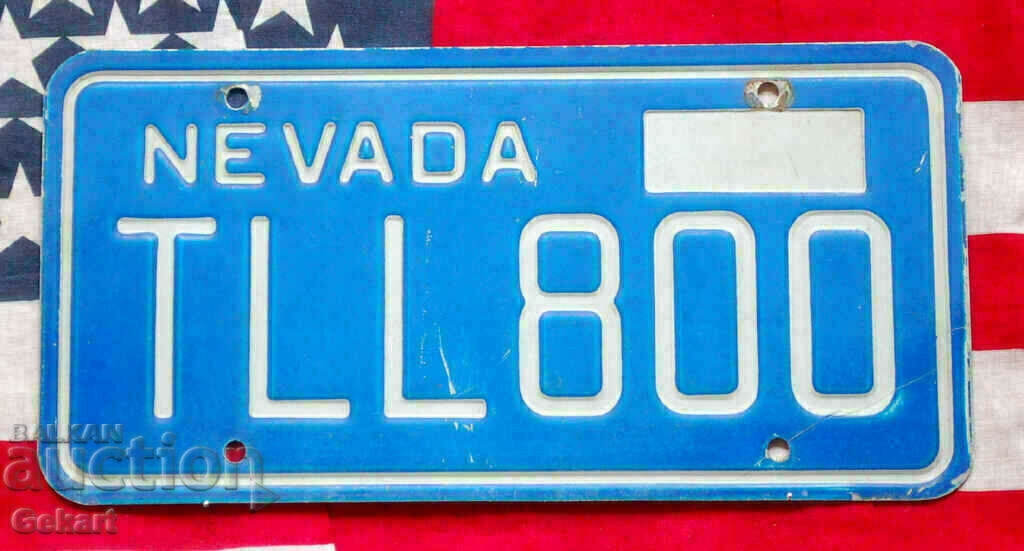 Американски регистрационен номер Табела NEVADA