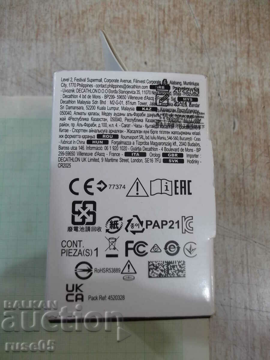 Auction  Men's watch "DECATHLON - W 500 M BLUE" with stopwatch new