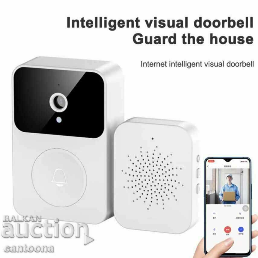 Smart Video soneria X9, Android, iOS, stație USB, noapte, HD cu preț 37.99 BGN | € 19.42