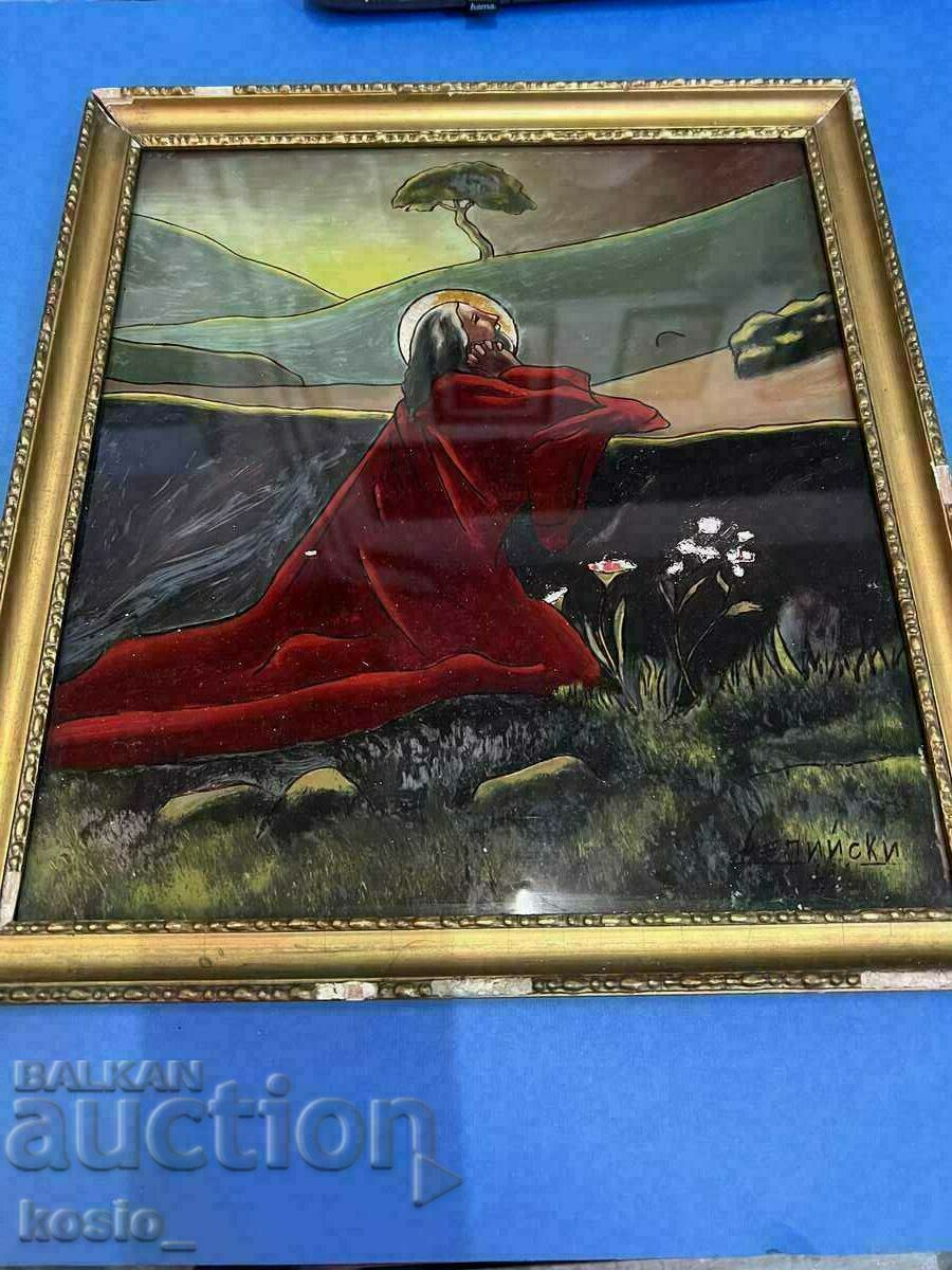 Delivery of Old Delian glass painting Delivery of Old Delian glass painting