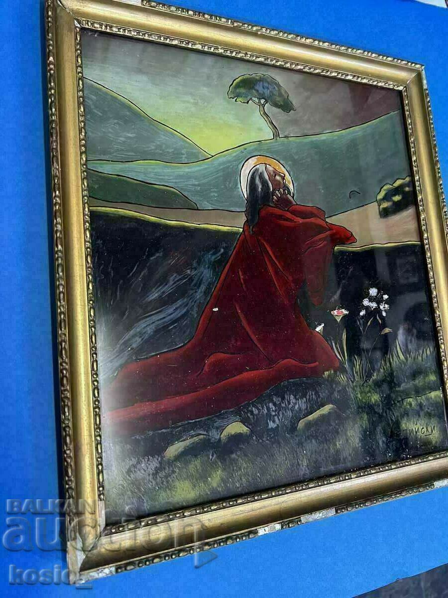 Old Delian glass painting - 5 Old Delian glass painting - 5