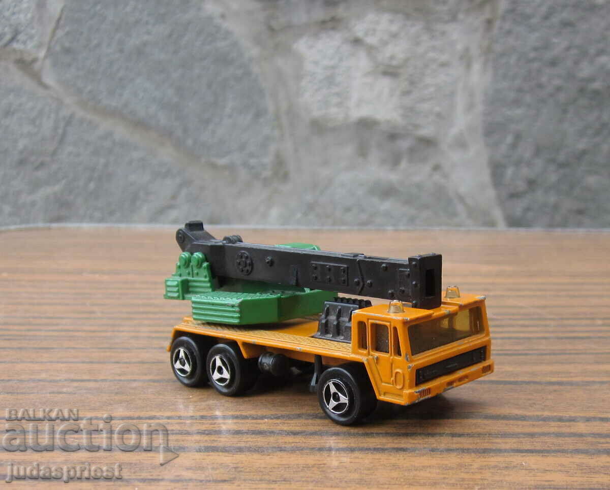 Delivery of majorette old toy truck truck crane Delivery of majorette old toy truck truck crane